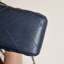 Load image into Gallery viewer, Chanel Mini Caviar Rectangular 18s Dark Blue Gold Hardware