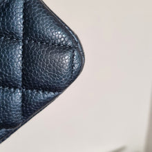 Load image into Gallery viewer, Chanel Mini Caviar Rectangular 18s Dark Blue Gold Hardware