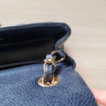 Load image into Gallery viewer, Chanel Mini Caviar Rectangular 18s Dark Blue Gold Hardware