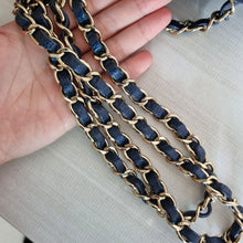 Load image into Gallery viewer, Chanel Mini Caviar Rectangular 18s Dark Blue Gold Hardware