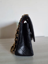 Load image into Gallery viewer, Chanel Small Flap Paris Black Vintage Lambskin 24k Gold
