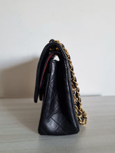 Load image into Gallery viewer, Chanel Small Flap Paris Black Vintage Lambskin 24k Gold