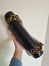 Load image into Gallery viewer, Chanel Small Flap Paris Black Vintage Lambskin 24k Gold