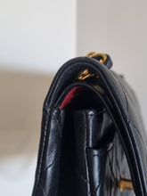 Load image into Gallery viewer, Chanel Small Flap Paris Black Vintage Lambskin 24k Gold