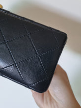 Load image into Gallery viewer, Chanel Small Flap Paris Black Vintage Lambskin 24k Gold