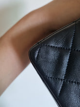 Load image into Gallery viewer, Chanel Small Flap Paris Black Vintage Lambskin 24k Gold