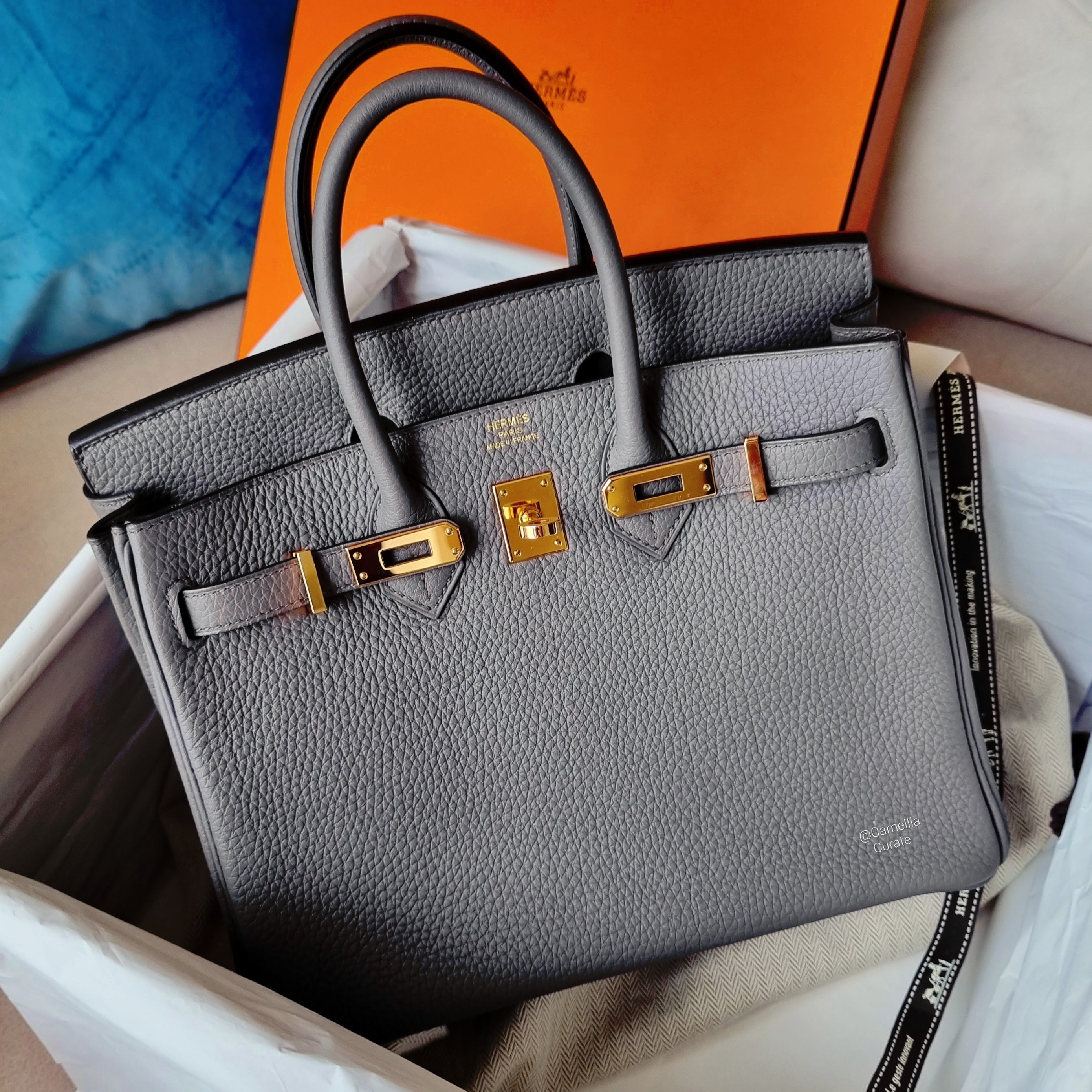 Birkin 25 etain rose gold sale