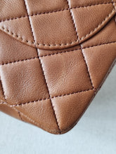 Load image into Gallery viewer, Chanel Caramel Cognac Small Classic Flap Vintage 24k Gold