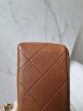 Load image into Gallery viewer, Chanel Caramel Cognac Small Classic Flap Vintage 24k Gold