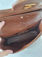 Load image into Gallery viewer, Chanel Caramel Cognac Small Classic Flap Vintage 24k Gold