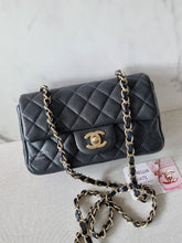 Load image into Gallery viewer, Chanel Mini Rectangle Caviar Gold Hardware