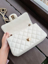 Load image into Gallery viewer, Chanel 17c Ivory Caviar Rectangle Mini Gold Hardware