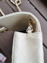 Load image into Gallery viewer, Chanel 17c Ivory Caviar Rectangle Mini Gold Hardware