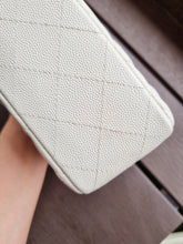 Load image into Gallery viewer, Chanel 17c Ivory Caviar Rectangle Mini Gold Hardware