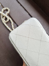 Load image into Gallery viewer, Chanel 17c Ivory Caviar Rectangle Mini Gold Hardware