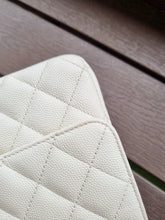 Load image into Gallery viewer, Chanel 17c Ivory Caviar Rectangle Mini Gold Hardware
