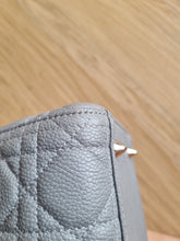 Load image into Gallery viewer, Lady Dior Classic Medium Grey Caviar Leather Silver Hw