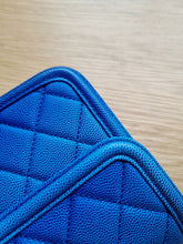 Load image into Gallery viewer, Chanel Sunset by the Sea Blue Ombre Caviar Gold Hw