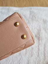 Load image into Gallery viewer, Chanel Coco Handle Dark Beige Caramel Caviar Gold Hardware