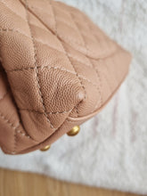 Load image into Gallery viewer, Chanel Coco Handle Dark Beige Caramel Caviar Gold Hardware