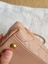 Load image into Gallery viewer, Chanel Coco Handle Dark Beige Caramel Caviar Gold Hardware