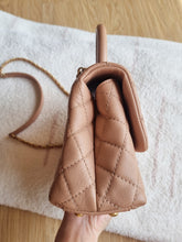 Load image into Gallery viewer, Chanel Coco Handle Dark Beige Caramel Caviar Gold Hardware