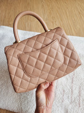Load image into Gallery viewer, Chanel Coco Handle Dark Beige Caramel Caviar Gold Hardware