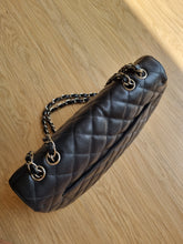 Load image into Gallery viewer, Chanel Jumbo Single Flap Black Caviar Silver Hardware
