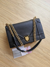 Load image into Gallery viewer, Dior Diorama Black Grained Calfskin with Gold Hardware