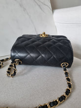 Load image into Gallery viewer, Chanel Black Caviar Mini Square Gold Hardware Edge Stitching