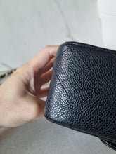 Load image into Gallery viewer, Chanel Black Caviar Mini Square Gold Hardware Edge Stitching