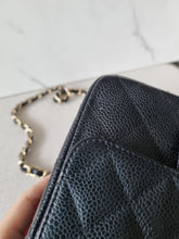 Load image into Gallery viewer, Chanel Black Caviar Mini Square Gold Hardware Edge Stitching