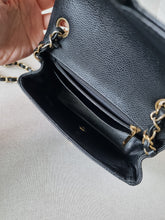 Load image into Gallery viewer, Chanel Black Caviar Mini Square Gold Hardware Edge Stitching