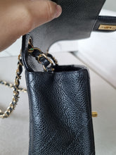 Load image into Gallery viewer, Chanel Black Caviar Mini Square Gold Hardware Edge Stitching