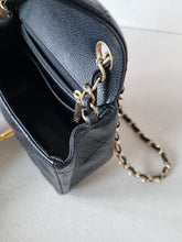Load image into Gallery viewer, Chanel Black Caviar Mini Square Gold Hardware Edge Stitching