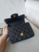 Load image into Gallery viewer, Chanel Black Caviar Mini Square Gold Hardware Edge Stitching