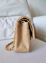 Load image into Gallery viewer, Chanel Medium Classic Dark Beige Camel Vintage 24k Gold