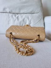 Load image into Gallery viewer, Chanel Medium Classic Dark Beige Camel Vintage 24k Gold