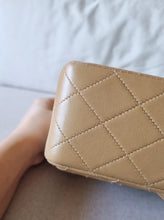 Load image into Gallery viewer, Chanel Medium Classic Dark Beige Camel Vintage 24k Gold