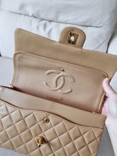 Load image into Gallery viewer, Chanel Medium Classic Dark Beige Camel Vintage 24k Gold