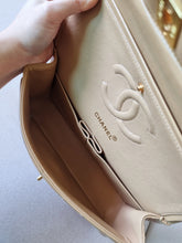 Load image into Gallery viewer, Chanel Medium Classic Dark Beige Camel Vintage 24k Gold