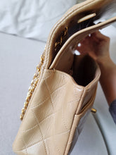 Load image into Gallery viewer, Chanel Medium Classic Dark Beige Camel Vintage 24k Gold