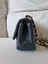 Load image into Gallery viewer, Chanel Mini Square Black Caviar Gold Hardware