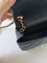 Load image into Gallery viewer, Chanel Mini Square Black Caviar Gold Hardware