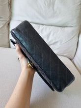 Load image into Gallery viewer, Chanel Classic Medium Flap Black Caviar Vintage 24k Gold