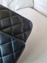 Load image into Gallery viewer, Chanel Classic Medium Flap Black Caviar Vintage 24k Gold