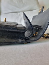 Load image into Gallery viewer, Chanel Classic Medium Flap Black Caviar Vintage 24k Gold