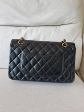 Load image into Gallery viewer, Chanel Classic Medium Flap Black Caviar Vintage 24k Gold