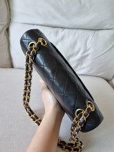 Load image into Gallery viewer, Chanel Small Classic Flap Black Vintage 24k Gold