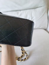 Load image into Gallery viewer, Chanel Small Classic Flap Black Vintage 24k Gold